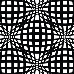 Op Art Abstract Background Pattern Black White
