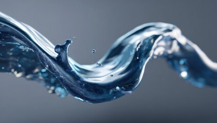 Abstract water splash.  Fluid dynamic motion