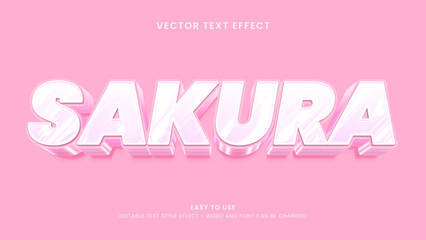 sakura editable text effect premium vector © cuplis design
