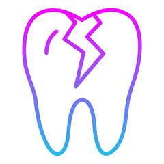 Broken Tooth Icon