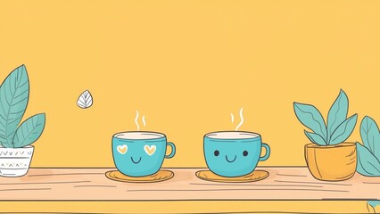 illustration of a candle in a vase