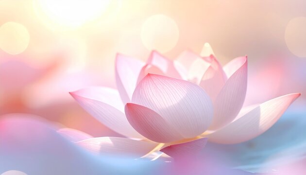 Beautiful pink lotus flower