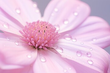 Water droplet on anemone flower backgrounds blossom.
