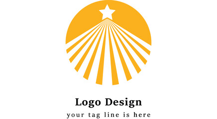 Star Emblem Logo Design | Radiant Vector Symbol EPS PNG