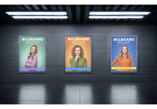 Subway Billboard Mockup 143