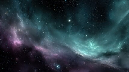 Fototapeta premium Vast Nebulae With Interstellar Dust Clouds In Deep Space