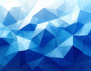 Obraz premium Abstract Blue Polygon Geometric Background with Gradient Design