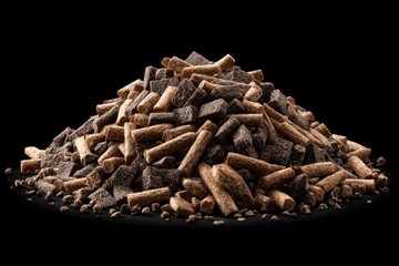 Dried Kibble Pet Food Close-up