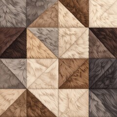 Geometric pattern of textured fur