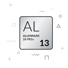 Periodic Table Elements - Aluminium - Stock Icon