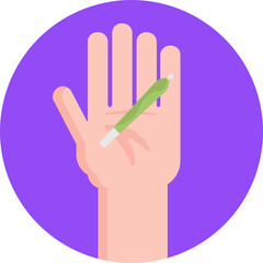 Classic marijuana joint symbolizing recreational smoking.