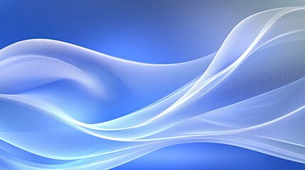 Obraz premium Abstract Blue Background With White Flowing Waves