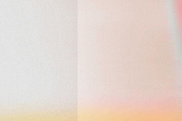 Soft pastel gradient background with noise texture and light leak effect isolated on transparent background