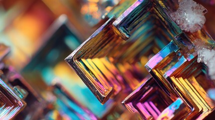 Colorful, intricate mineral crystals