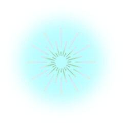 Fototapeta premium Burst of light isolated on transparent background, a vibrant and energetic design element
