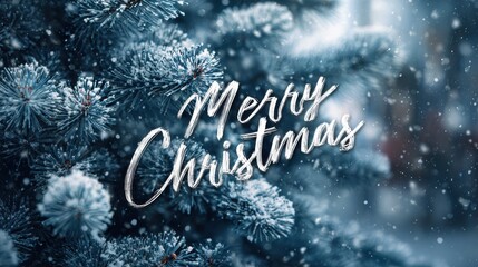 merry christmas greeting card