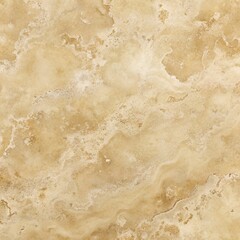 A closeup view of a beige and cream colored marble stone with natural patterns