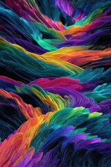 Vibrant Abstract Swirls - A Colorful Symphony of Motion and Texture.