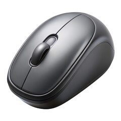 Close-up studio shot of a modern wireless computer mouse for digital navigation and productivity illustration