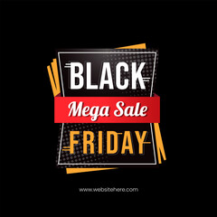 Black Friday, Black Friday Sale Template, Black Friday Discount Tag, Black Friday Banner, Offer, Coupon, Voucher, Clearance, Black Friday Marketing Flyer, Black Friday Vector Design
