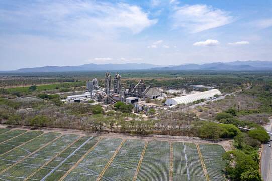 aerial view of Holcim Cement Plant in Tecoman, Colima, Mexico, June 24, 2024. apasco, Tolteca, Cementos An&aacute;huac, Cementos Mexicanos, Cruz Azul.