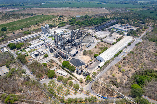 aerial view of Holcim Cement Plant in Tecoman, Colima, Mexico, June 24, 2024. apasco, Tolteca, Cementos An&aacute;huac, Cementos Mexicanos, Cruz Azul.