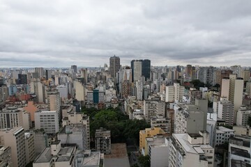 City skyline view of Sao Paulo showcasing urban development and architecture