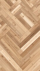 Geometric wood flooring pattern