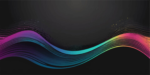 Abstract wavy blue light lines in a dynamic vector illustration