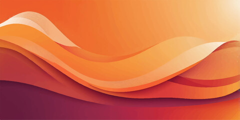 Abstract orange and blue artistic wave pattern on a light background