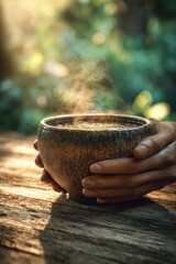 Warmth in Hands - A Moment of Comfort and Connection.