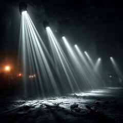 Theatrical lighting design with vivid beams high resolution picture