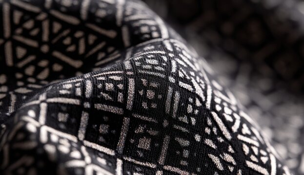 Close-up of textured fabric with intricate pattern