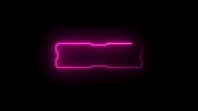Neon tittle bar. headline bar motion graphics video. Modern pink Lower Third name and title bar 4k. Chinese Traditional New Year Caption Bar Background. 4k motion video.