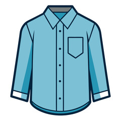 Find the perfect blue shirt illustration for your next project stylish and versatile design