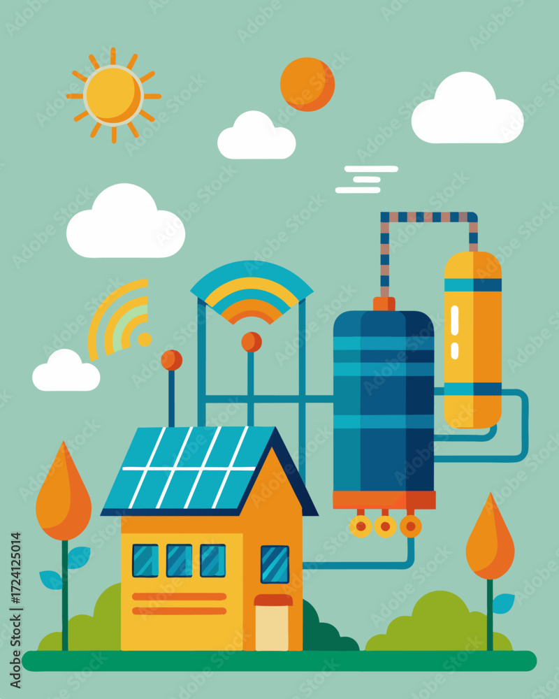 Poster a revolutionary solarpowered heating system for large residential complexes featuring smart sensors 