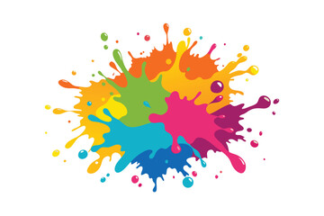 Colorful Abstract Paint Splash Vector Design for Creative Projects