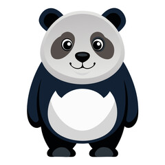 Cartoon panda bear illustration vector graphic cute animal drawing kawaii design wildlife zoo art clip art