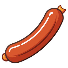 Delicious sausage illustration for food lovers perfect for grilling and barbecue party time fun