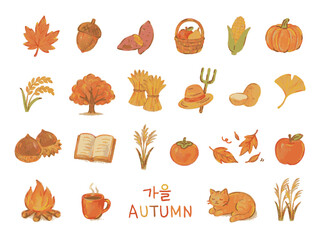 Autumn color pencil icon
