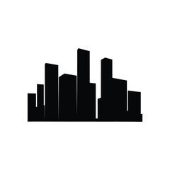Naklejka premium silhouette vector illustration of a city
