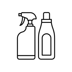 Two cleaning product containers