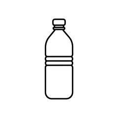 Outline of a plastic bottle