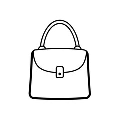Outline drawing of a handbag