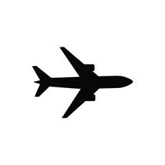 silhouette vector illustration of a airplane