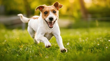 Dog running on grass,Happy Dogs Running on Green Grass, Energetic Puppies Playing Outdoors, Joyful Canine Pets in Park, Active Dog Breeds Enjoying Nature
