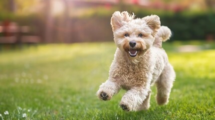 Dog running on grass,Happy Dogs Running on Green Grass, Energetic Puppies Playing Outdoors, Joyful Canine Pets in Park, Active Dog Breeds Enjoying Nature