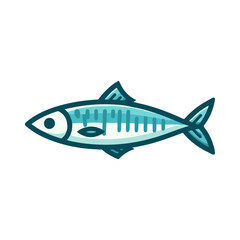 
sardine fish illustration design