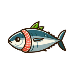 
tuna fish illustration design