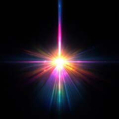 Bright, colorful burst of light